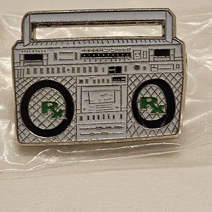 Glow in the dark Boombox pin